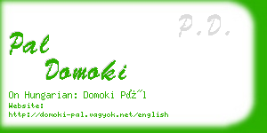 pal domoki business card